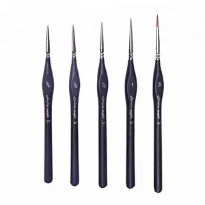 New 5 pieces triangle miniature detail paint brushes acrylic paint liner brushes for oil painting