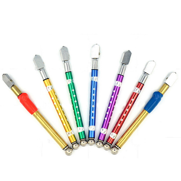 Круглый резак для алмазного стекла с прямой головкой, резак для стекла с твердосплавными колесами