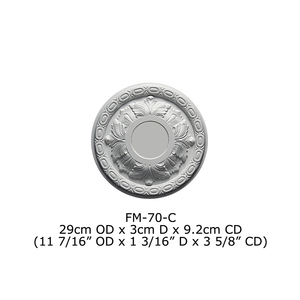 <span class=keywords><strong>Plaque</strong></span> de <span class=keywords><strong>plafond</strong></span> / base de luminaire en plâtre de Paris à motifs floraux en polyuréthane PU haute densité et texture magnifique - Product Image 6