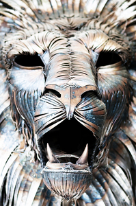 Majestic <span class=keywords><strong>Lion</strong></span> Modern Metalls piegel Polierte Edelstahl Tiers tatue Skulptur - Product Image 3