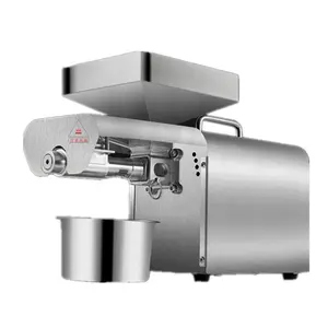 Ev kullanımı hindistan cevizi yağı baskı 304 paslanmaz çelik soğuk sıcak yağ baskı makinesi fıstık susam yağı üreticisi 220v/110v
