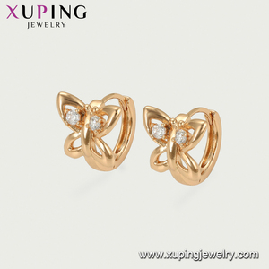 97242 Xuping Copper Alloy Jewelry butterfly Shape <strong>Pretty</strong> Crystal New Designs Gold <strong>Earrings</strong> - Product Image 5