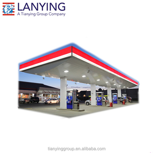 Bajo costo acero pre diseñados Estructura espacial gasolinera - Product Image 2