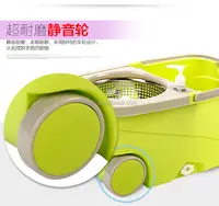 새로운 디자인 walkable 접이식 막대 스핀 매직 걸레 콘센트 및 바퀴