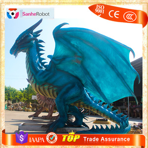 Centro Comercial animada vida artificial tamaño animatronic estatuas <span class=keywords><strong>de</strong></span> <span class=keywords><strong>dragón</strong></span> para la venta - Product Image 3