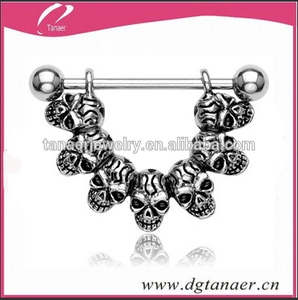 316l <span class=keywords><strong>de</strong></span> acero quirúrgico cráneo anillo del pezón 2015 para la moda <span class=keywords><strong>de</strong></span> joyería <span class=keywords><strong>piercing</strong></span> - Product Image 1