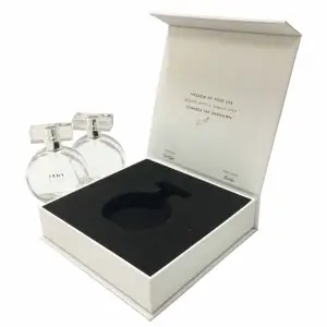 Custom logo printed cosmetic bottle box elegant perfume paper gift box packaging
