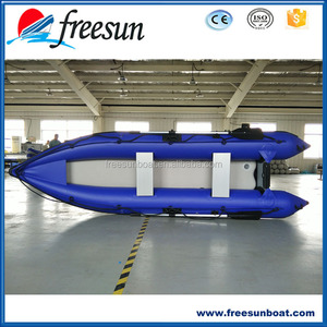 نفخ Kaboat المحيط الصيد كاياك PVC سميكة Freesun 0.9 مللي متر المواد KB365 الأزرق الانجراف RY-BK365 CN;SHN FREESUN أو OEM 102 سنتيمتر - Product Image 3