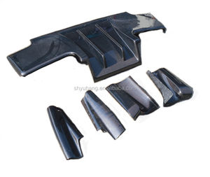 Diffusore posteriore 7 pz CF Per <span class=keywords><strong>R32</strong></span> <span class=keywords><strong>GTR</strong></span> TS In Fibra di Carbonio - Product Image 1