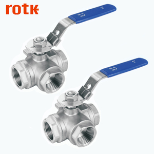 3000psi forjado 1/2 NPT rosca hembra de acero inoxidable 3 una pieza válvula de bola FOB Ref - Product Image 2