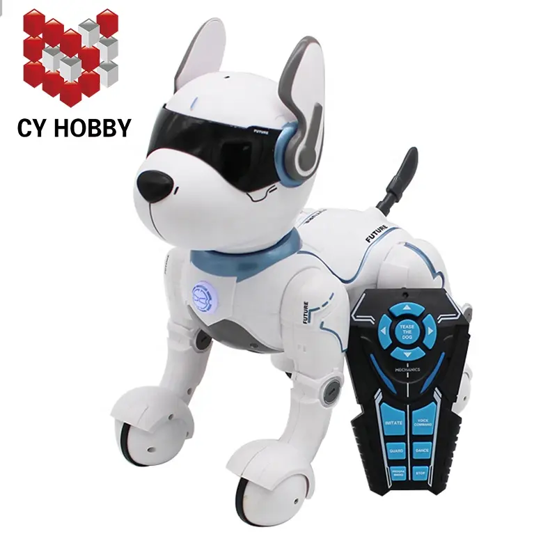 CY-A001 comando voz profissional robô cão, brinquedo para criança