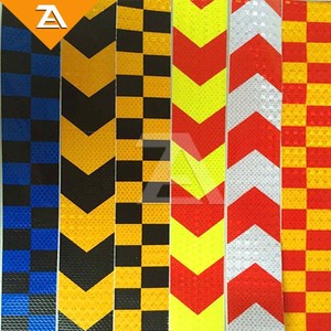 Giallo nero freccia riflettente del pavimento nastro adesivo riflettente per la sicurezza della carreggiata - Product Image 6