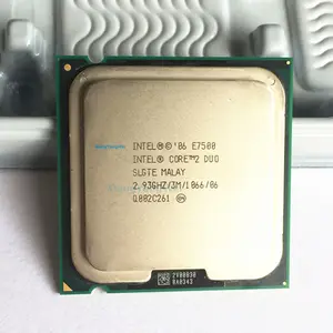 ทดสอบ100% ทำงาน Intel Core 2 Duo E7500หน่วยประมวลผล2.93GHz/ 3M /1066MHz เดสก์ท็อป LGA775 CPU