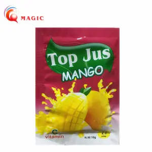 Jus Buah Instan Air 2 Liter, Rasa Mangga 10G untuk Air 2 Liter, Jus Buah Bubuk, Minuman Lembut