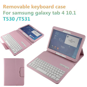 Trung quốc Nhà Máy <span class=keywords><strong>10.1</strong></span> inch Bìa <span class=keywords><strong>Bluetooth</strong></span> <span class=keywords><strong>Keyboard</strong></span> Trường Hợp Bảo Vệ Cho Samsung Galaxy Tab 4 T530 - Product Image 1