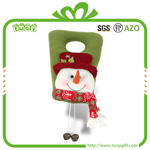 11 Pulgadas artesanías hechas a <span class=keywords><strong>mano</strong></span> encantadora decoración de navidad muñeco de nieve puerta <span class=keywords><strong>aldaba</strong></span> - Product Image 1