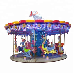 Giostre Portatili per Parchi Divertimento Interni ed Esterni, Carosello Musicale su Rimorchio in Vendita - Product Image 2