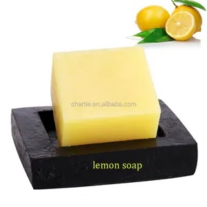 Essenziale di limone sapone di olio fresco profumo di limone Rimuovere grasso Ammorbidire La pelle sbiancamento sapone a freddo