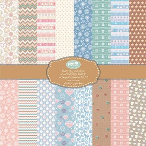 24 fogli Double face 12 pollici cartoncino con Texture di pizzo rosa e verde acqua 48 motivi Scrapbooking carta <span class=keywords><strong>stampa</strong></span> Offset - Product Image 1