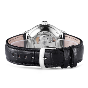 Mexda Thương Hiệu Thiết Kế Phong Cách Riêng Bạn Tùy Chỉnh Quay Số Thép Không Gỉ Trường Hợp Da Dây Đeo Nhật Bản Tự Động Phong Trào Đồng Hồ Cho Nam Giới - Product Image 4