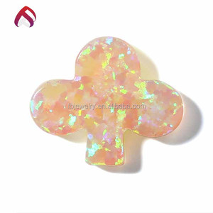 Rosa corte de lujo forma cáncer granos del ópalo 12 horóscopos ópalo precio de la joyería - Product Image 4