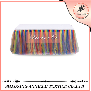 Hecho a mano Arco Iris Tutu tulle falda de la tabla de la boda - Product Image 1