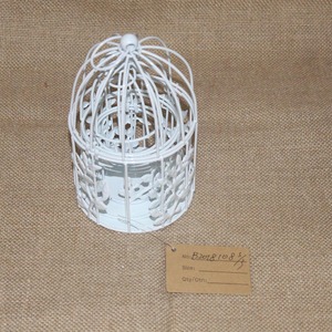 Üç Altın Yuvarlak Metal El Sanatları Düğün Masa Centerpieces Dekoratif camekanlı dolap Kuş Kafesi Asılı Kanca Ile - Product Image 4