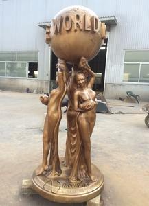 Популярные 2016 горячие продаем металл ремесло бронзовая <span class=keywords><strong>the</strong></span> world is yours статуя в полный размер - Product Image 2