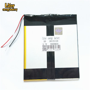 3 Line 3.7 V 30125150 8000 mah lithium polymer battery high quality Li-ion tablet pc battery for tablet PC - Product Image 4