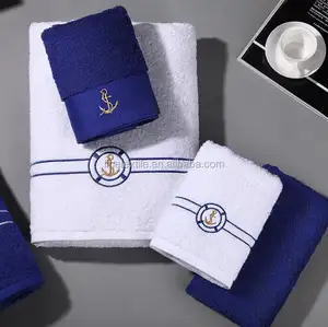 Дешевые оптом хлопок отель Ванна спа полотенце набор с логотипом