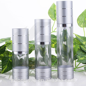 30 ml botella <span class=keywords><strong>de</strong></span> crema sin aire con mate plata aliminium con línea <span class=keywords><strong>de</strong></span> corte - Product Image 1