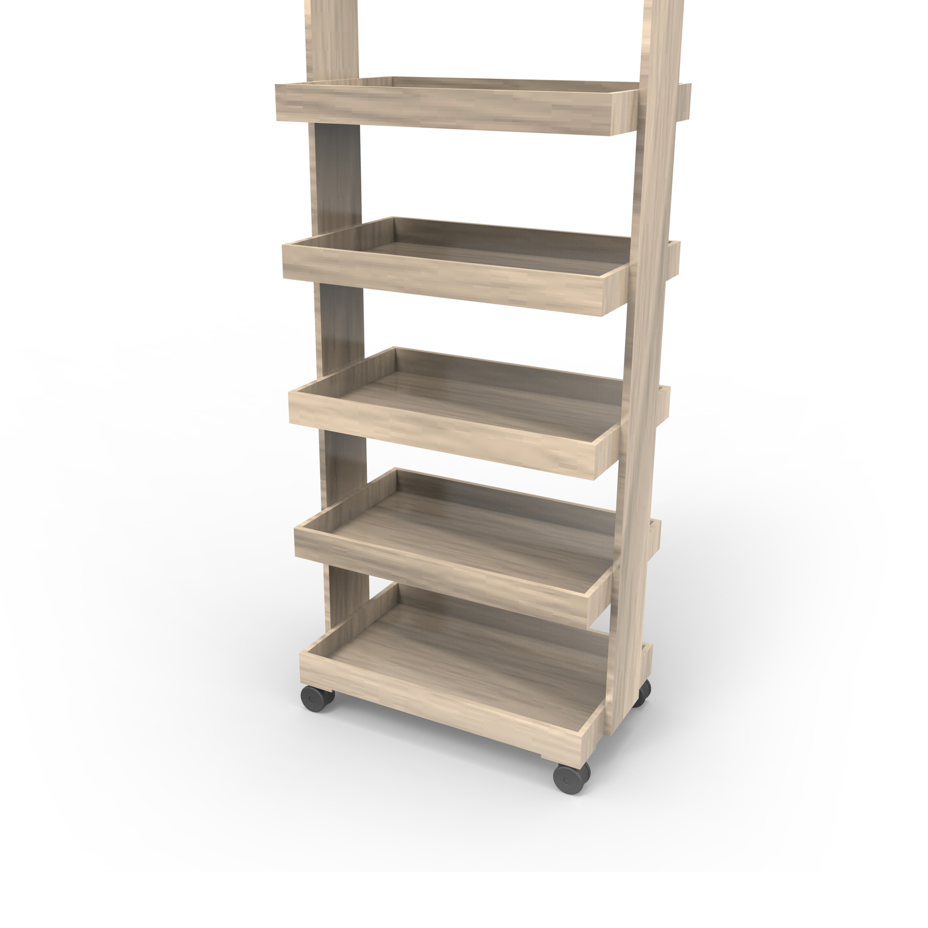 Flexible High Quality Wooden Wine Display Rack with Wheels for Stores — view 6