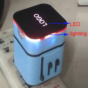 Bộ Chuyển Đổi Du Lịch Lightning LOGO 3.1A Với 2 Cổng USB Để Sử Dụng Trên Toàn Thế Giới/Bộ Chuyển Đổi Điện Du Lịch Thế Giới/Bộ Chuyển Đổi Phích Cắm Du Lịch Thái Lan - Product Image 6