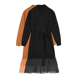 Hot Selling Ladies Knit <strong>Dress</strong> <strong>for</strong> <strong>Women</strong> Clothing Design Guangzhou Sweater <strong>Dress</strong> Manufacturer Comfortable Casual Knitted <strong>Dresses</strong> - Product Image 1