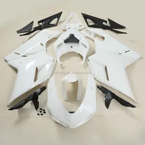 Blanco sin pintar inyección carenado carrocería para Ducati 1098 848 1198 07-12 08 09