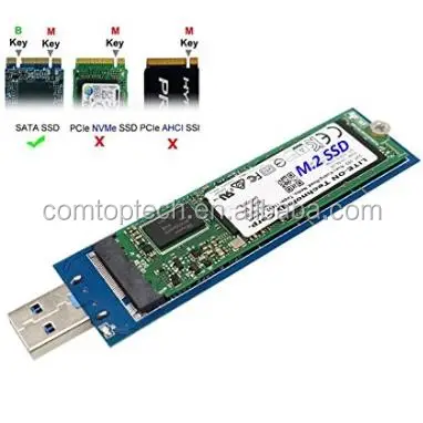 USB 3.0 to M.2 NGFF flash drive enclosure for M.2 card