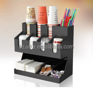 Mesa <span class=keywords><strong>de</strong></span> Bar <span class=keywords><strong>de</strong></span> acrílico para café, estante organizador para paquetes <span class=keywords><strong>de</strong></span> leche, bolsas <span class=keywords><strong>de</strong></span> azúcar, bolsas <span class=keywords><strong>de</strong></span> café, almacenamiento y organización - Product Image 3