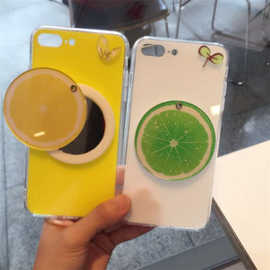 Di modo Fresco Carino 3D Frutta Cassa Del Telefono Dello Specchio Per il iphone 8 Molle di TPU Copertura Della Cassa Del Telefono Macchina da Stampa per Huawei /<span class=keywords><strong>xiaomi</strong></span> - Product Image 5