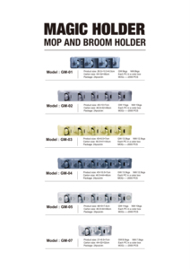 Support mural pour balai et serpillière, étagère de <span class=keywords><strong>rangement</strong></span> multifonctionnelle en plastique pour outils de jardin, placard, garage, abri, organisateur - Product Image 5