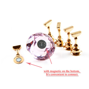 TSZS Stock Quantity 5 Cái Nam Châm Cờ Vua Nail Tip Đứng Chủ Nail Art Hình Cầu Pha Lê Hiển Thị - Product Image 5