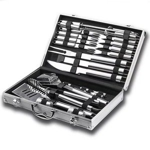 Ensemble de barbecue en acier inoxydable de qualité alimentaire 26 pièces Ensemble de barbecue extérieur avec boîte en aluminium - Product Image 6