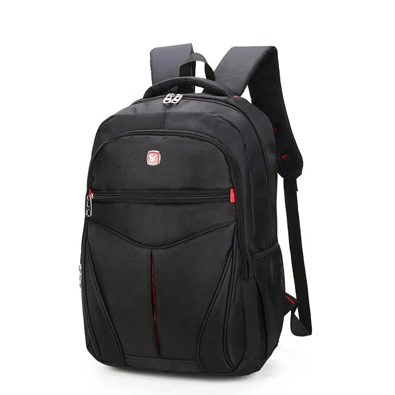Black color business travel bag 1680D cheap price school and college bags high capacity travel laptop backpack