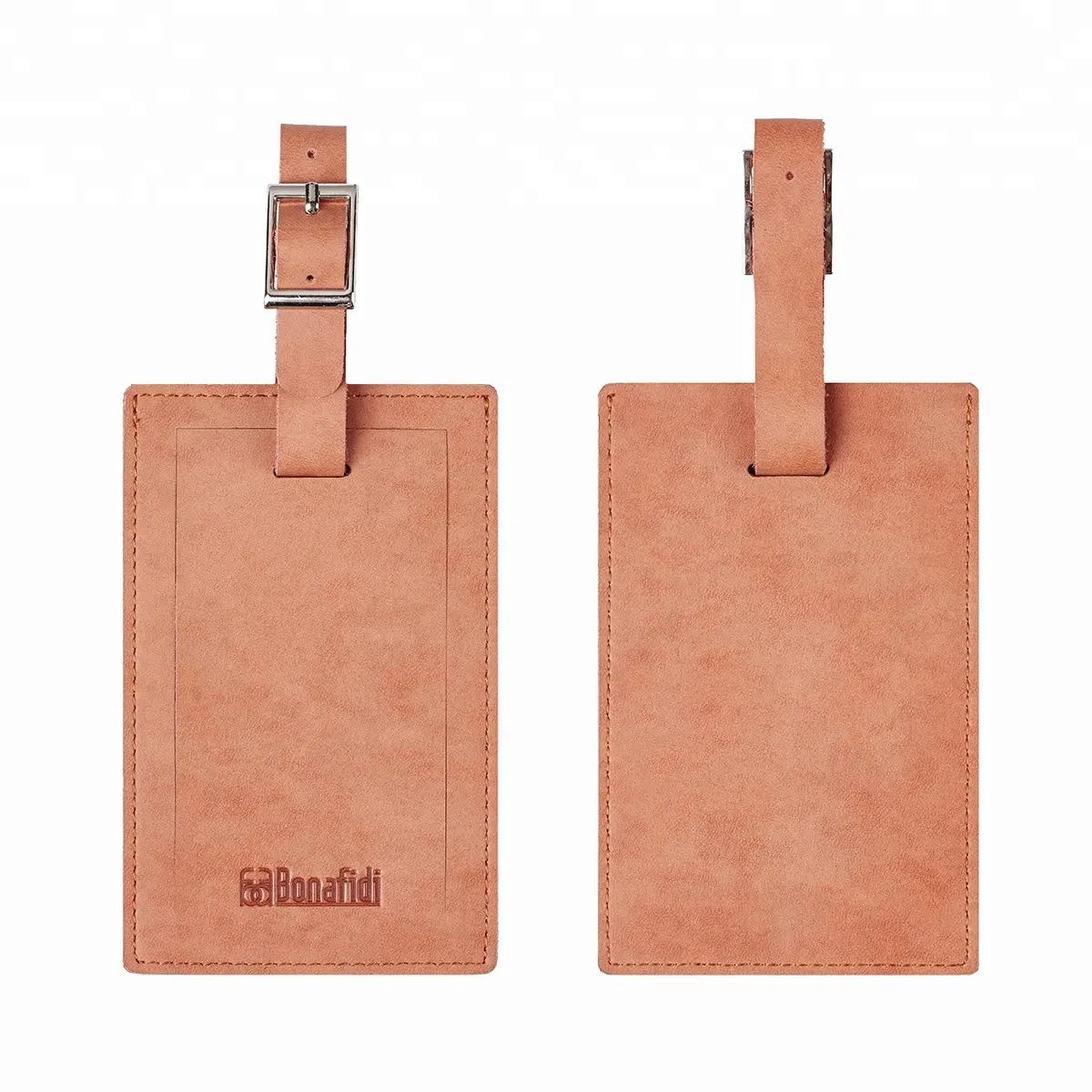 Bonafidi Custom Luggage Tags Leather Tags  Wholesale personalized travel genuine leather luggage tag