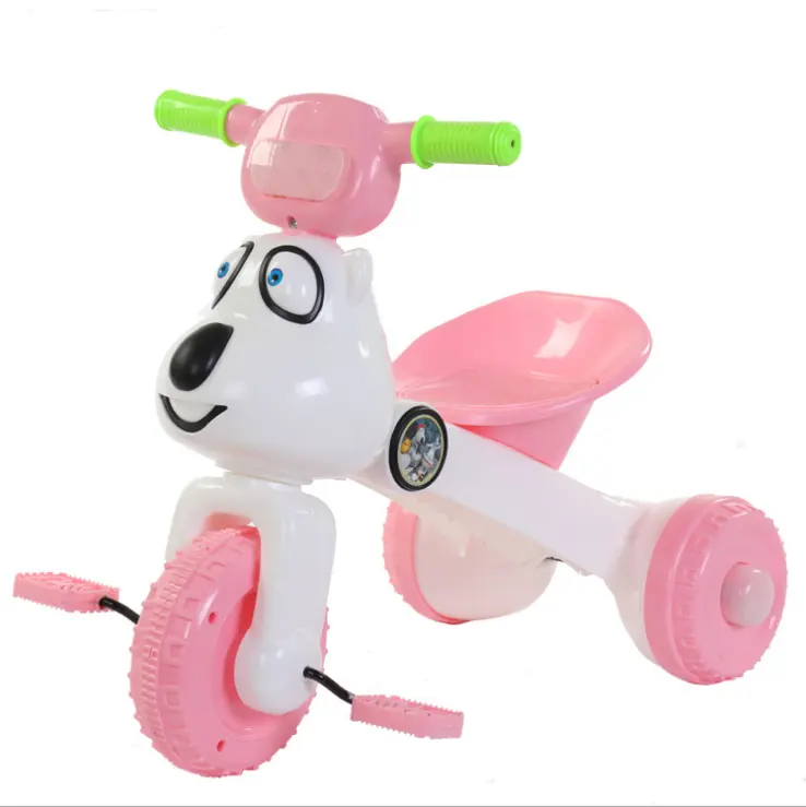 Wholesale plastic frame folding kids tricycle with music and light 2 to 6years children tricycle