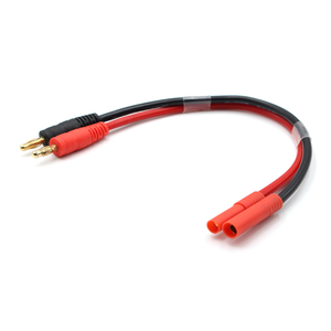 <span class=keywords><strong>Fiche</strong></span> <span class=keywords><strong>banane</strong></span> 4.0mm vers câble adaptateur JST 2 broches Matériau de contact en cuivre pour la distribution de puissance de charge d'équilibre de batterie - Product Image 1