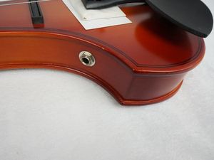 Violín Eléctrico Popular de Colores Mezclados con Acabado Brillante para Principiantes con Estuche - Product Image 5