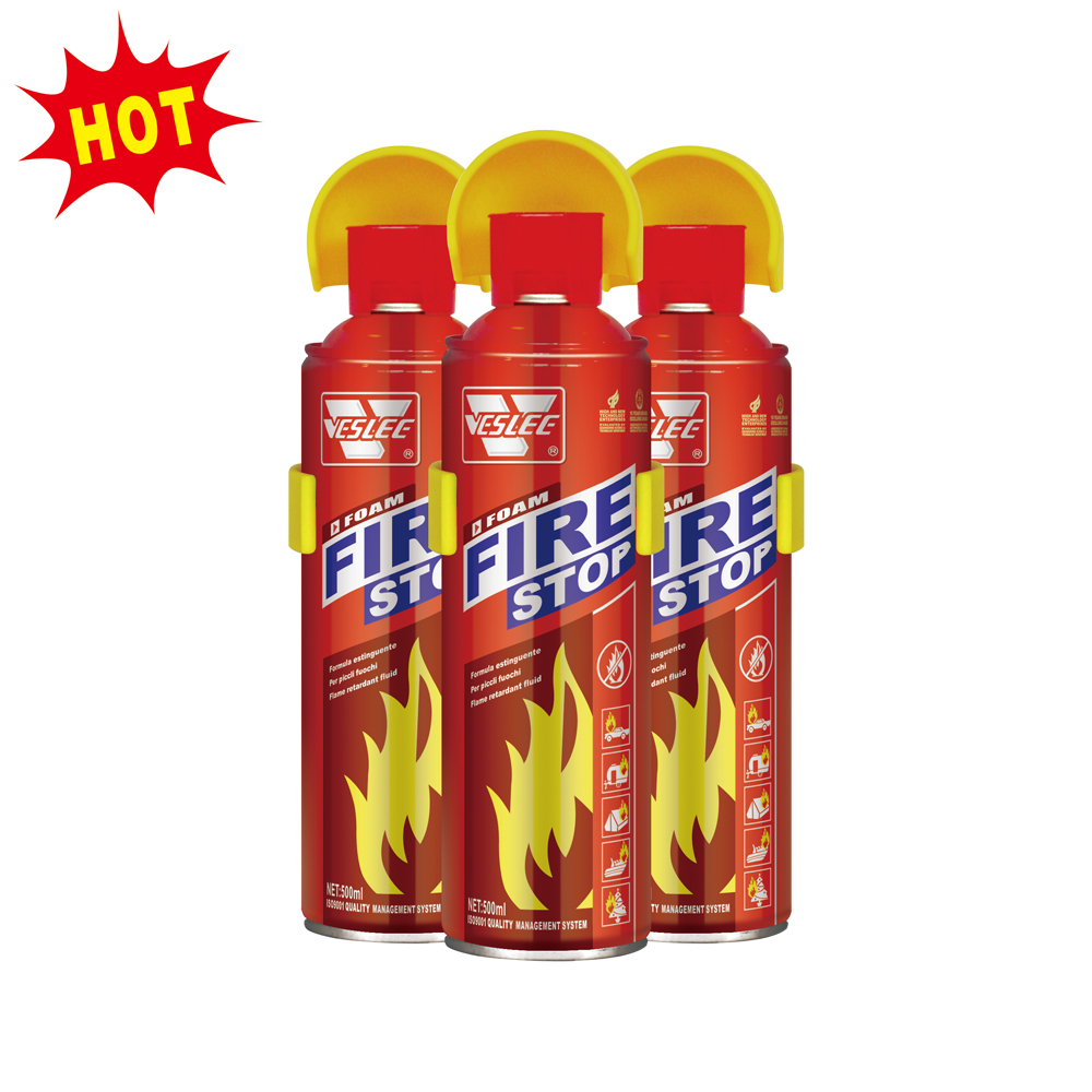 500 мл, новый тип, аэрозольный пенораспылитель, автомобильные жидкие огнеупорные огнетушители