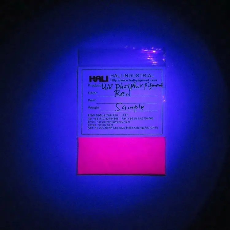 UV phosphore Ultraviolet pigment fluorescent poudre Anti-contrefaçon poudre point: HLA-04 couleur: blanc au rouge