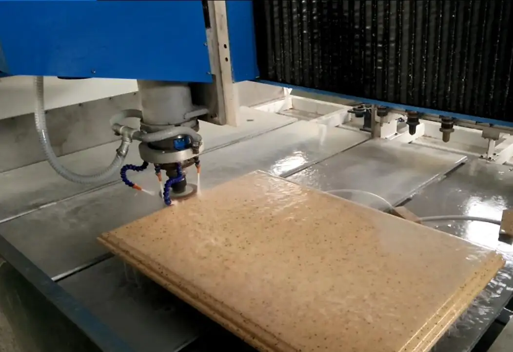 Mesin Tepian Pemoles Batu CNC untuk Marmer Granit Kuarsa