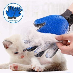 Hot sale amazing effect Silicone cleaning massage wash gloves for cat dog - Product Image 1